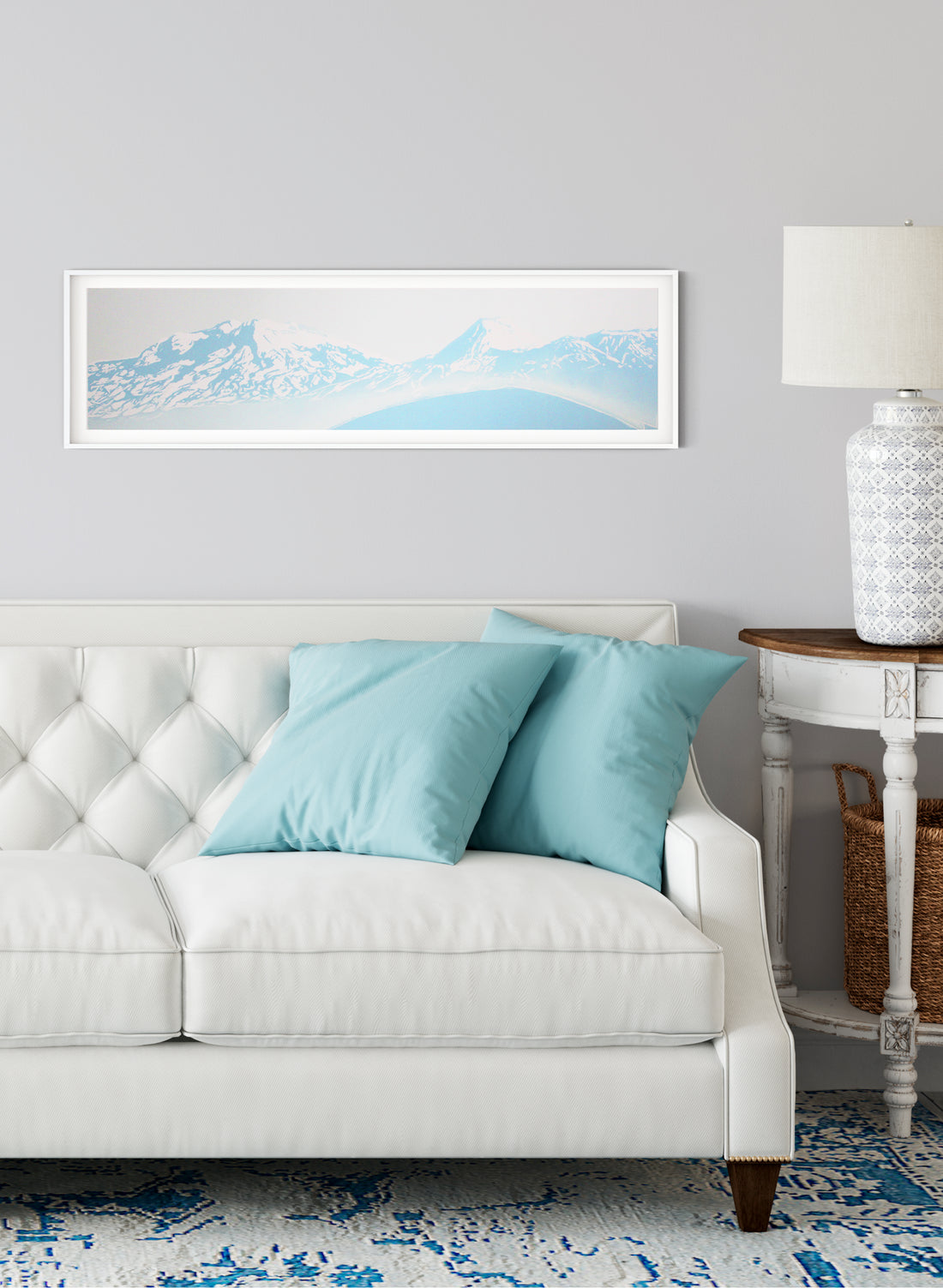 Mt Ruapehu, Ngauruhoe & Tongariro - Woodblock Print