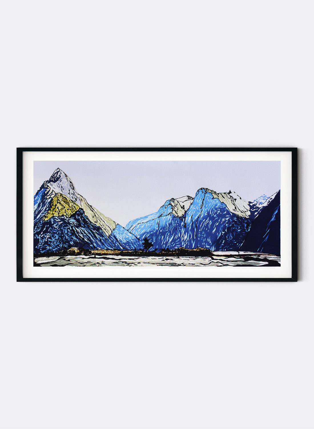 Milford Sound | Large - Woodblock Print