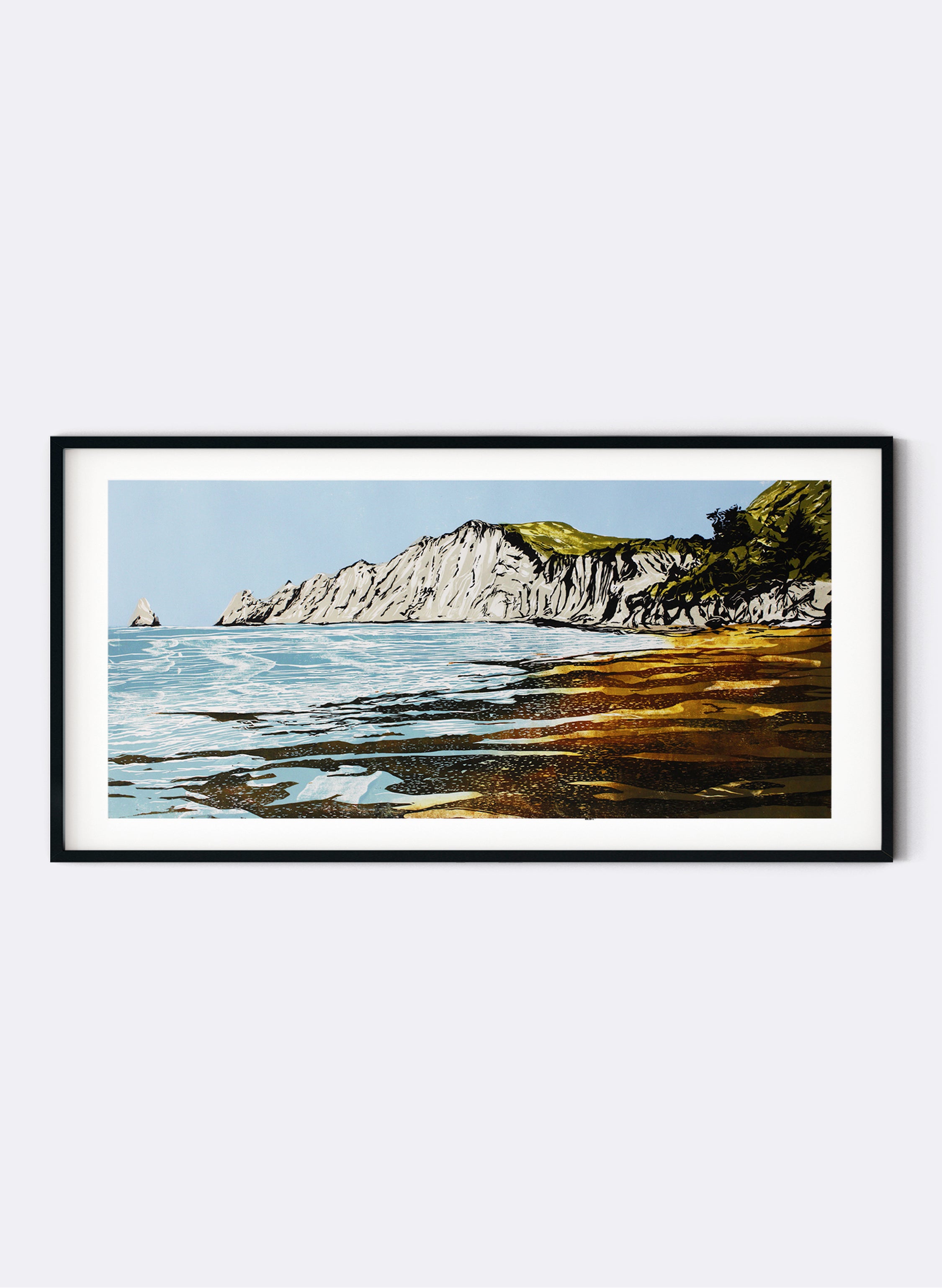 Cape Kidnappers | Large - Woodblock Print