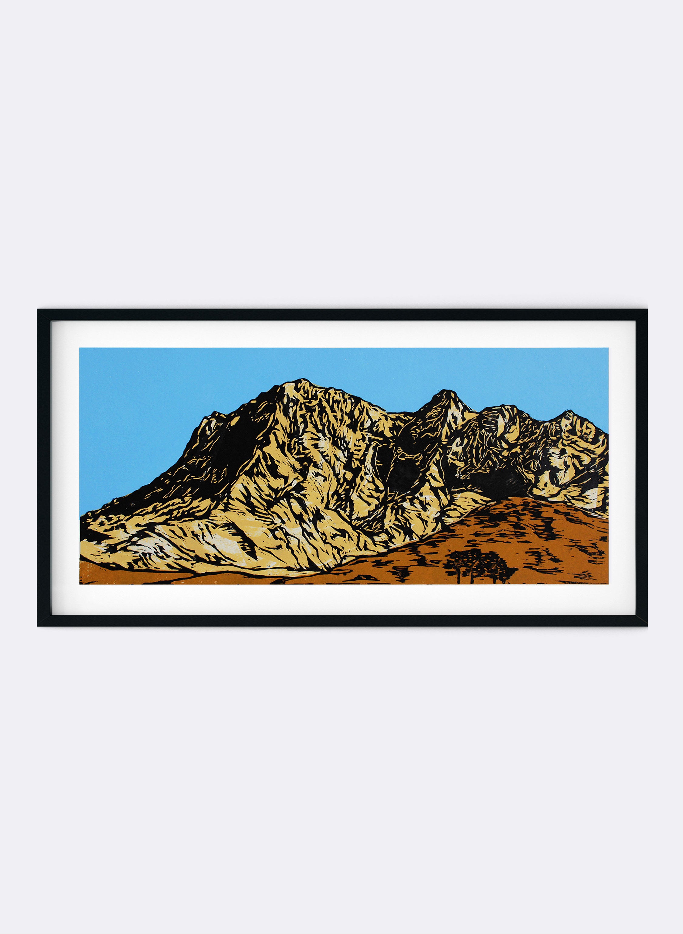 Te Mata Peak II - Woodblock Print