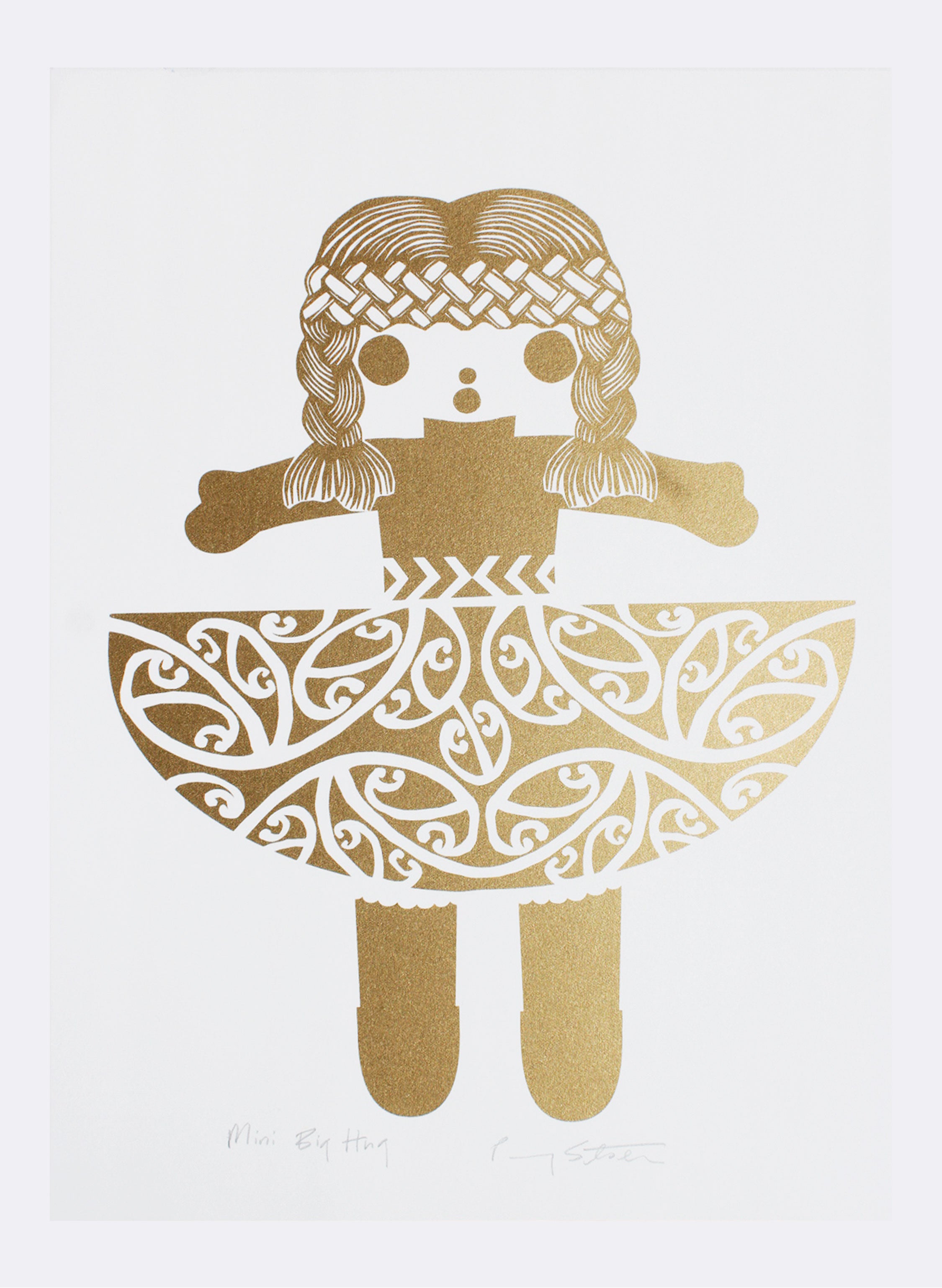 Mini Big Hug | Gold - Screen Print