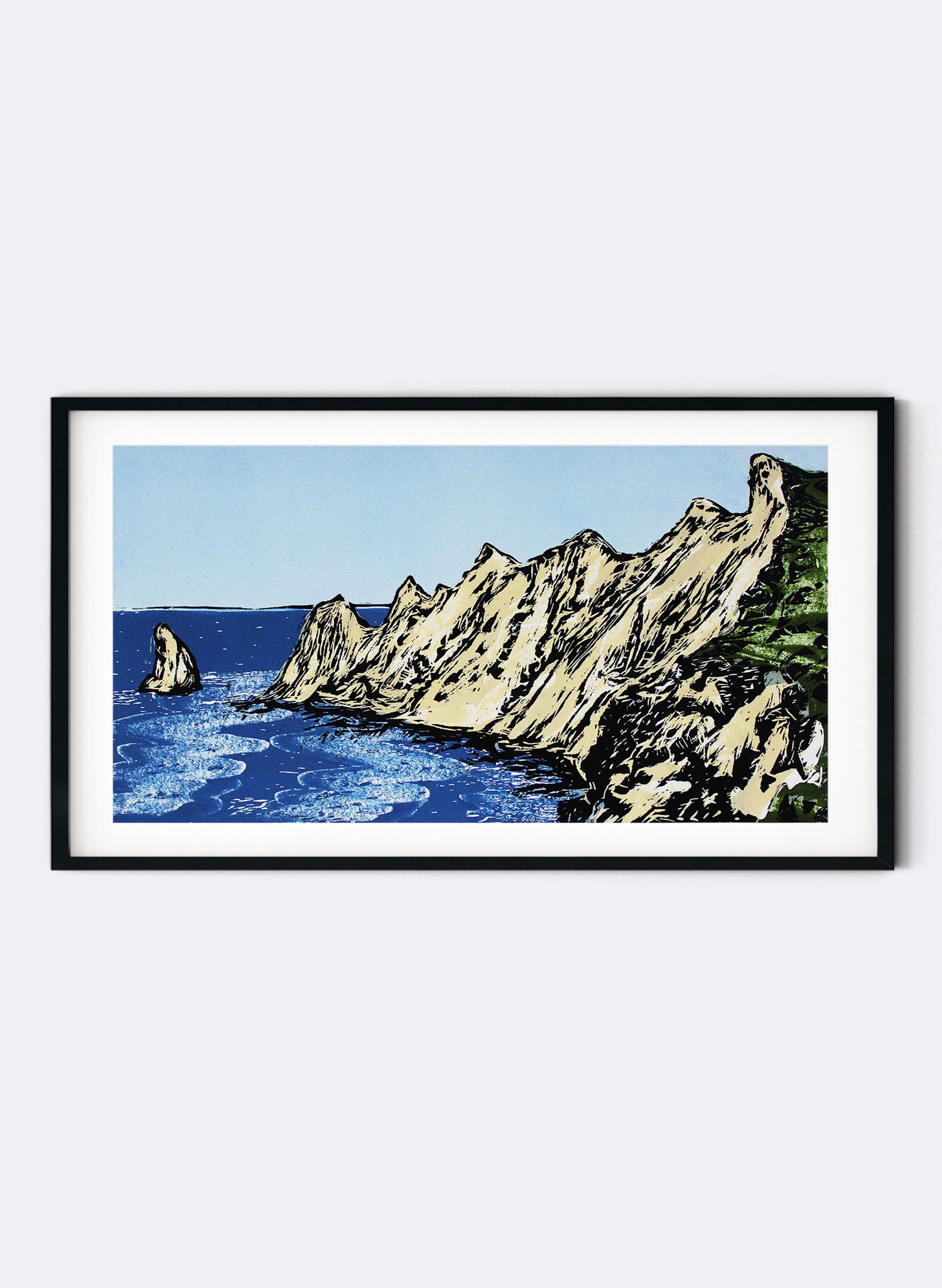 Cape Kidnappers - Woodblock Print