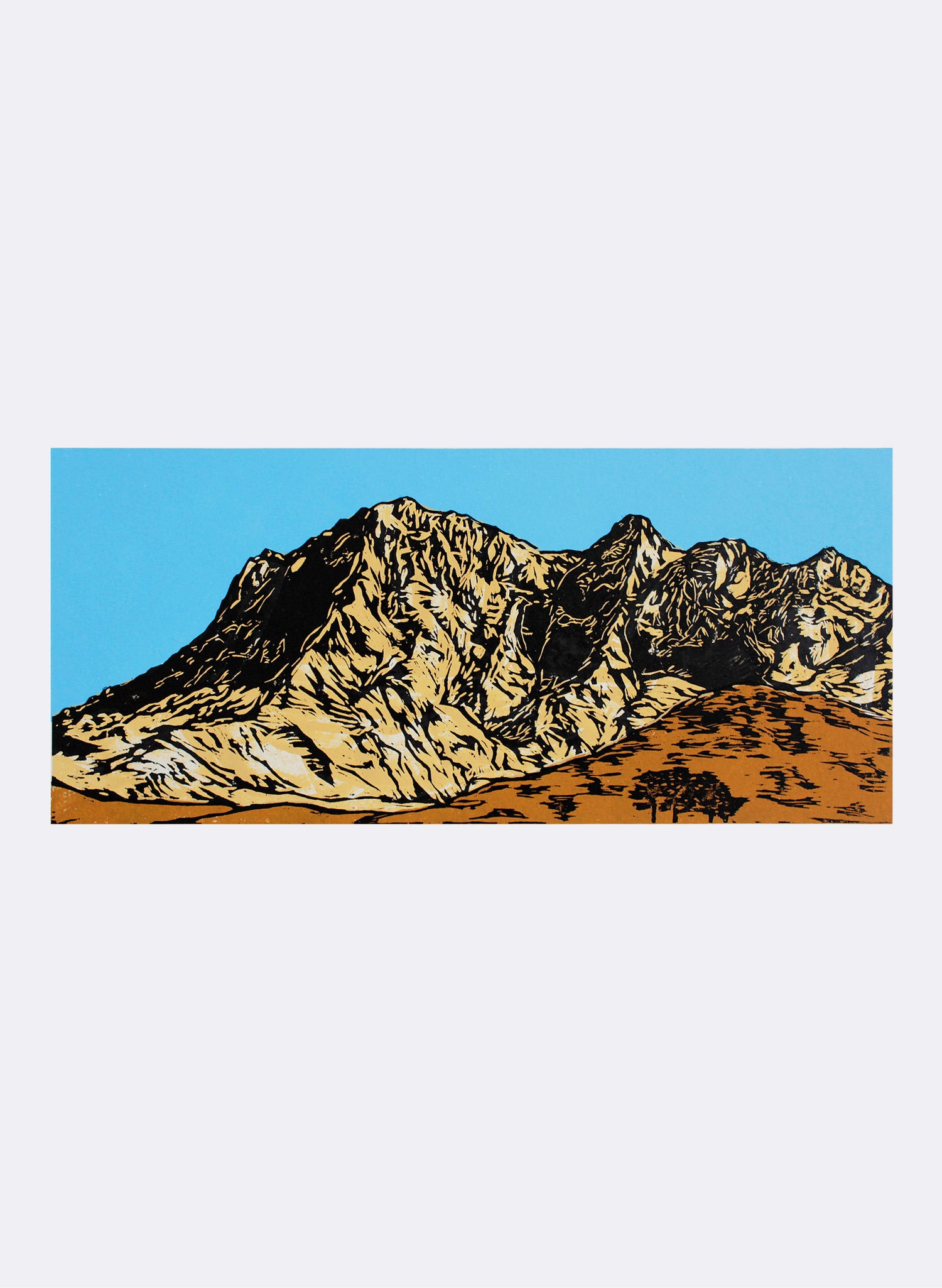 Te Mata Peak II - Woodblock Print