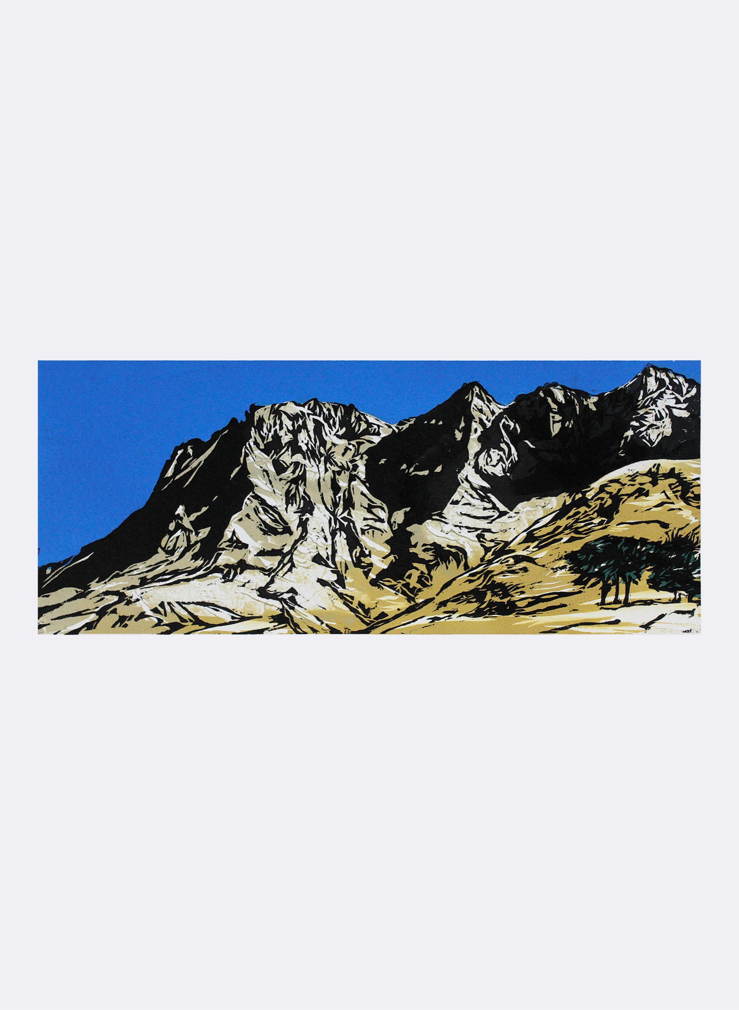 Te Mata Peak I - Woodblock Print