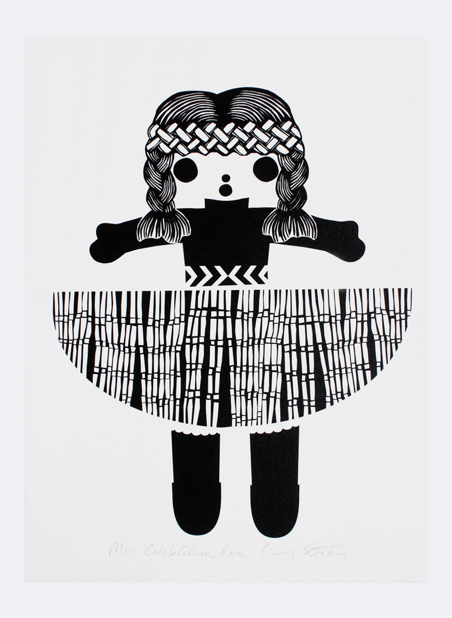 Mini Celebration Rua | Black - Screen Print