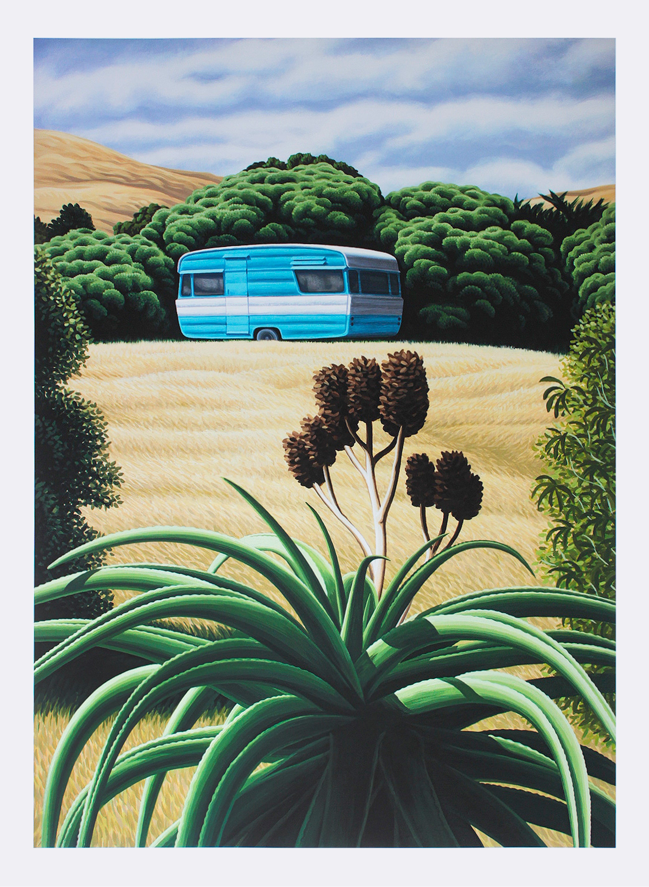 Wainui Caravan - Giclée Print