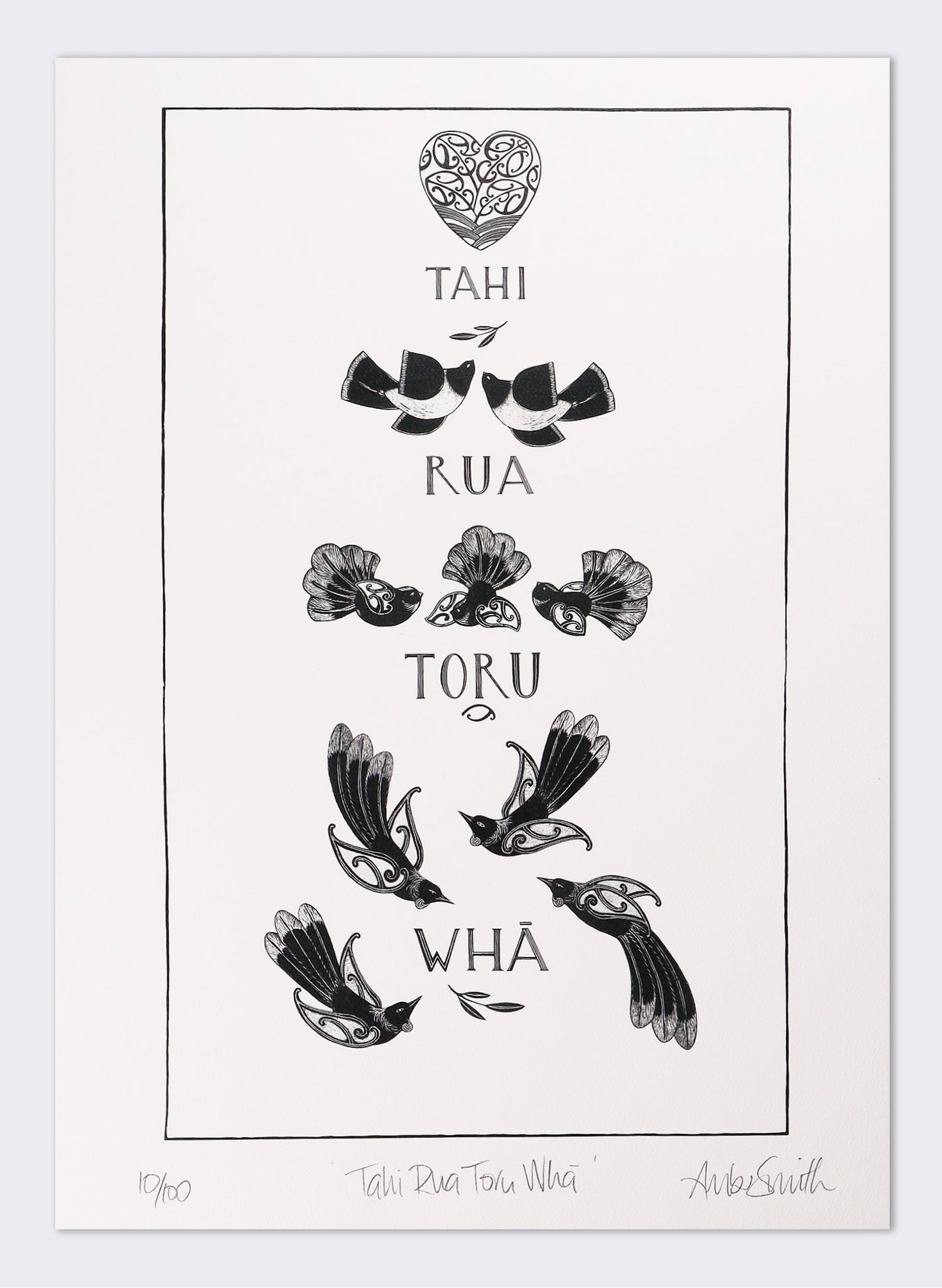 Tahi Rua Toru Whā - Giclée Print
