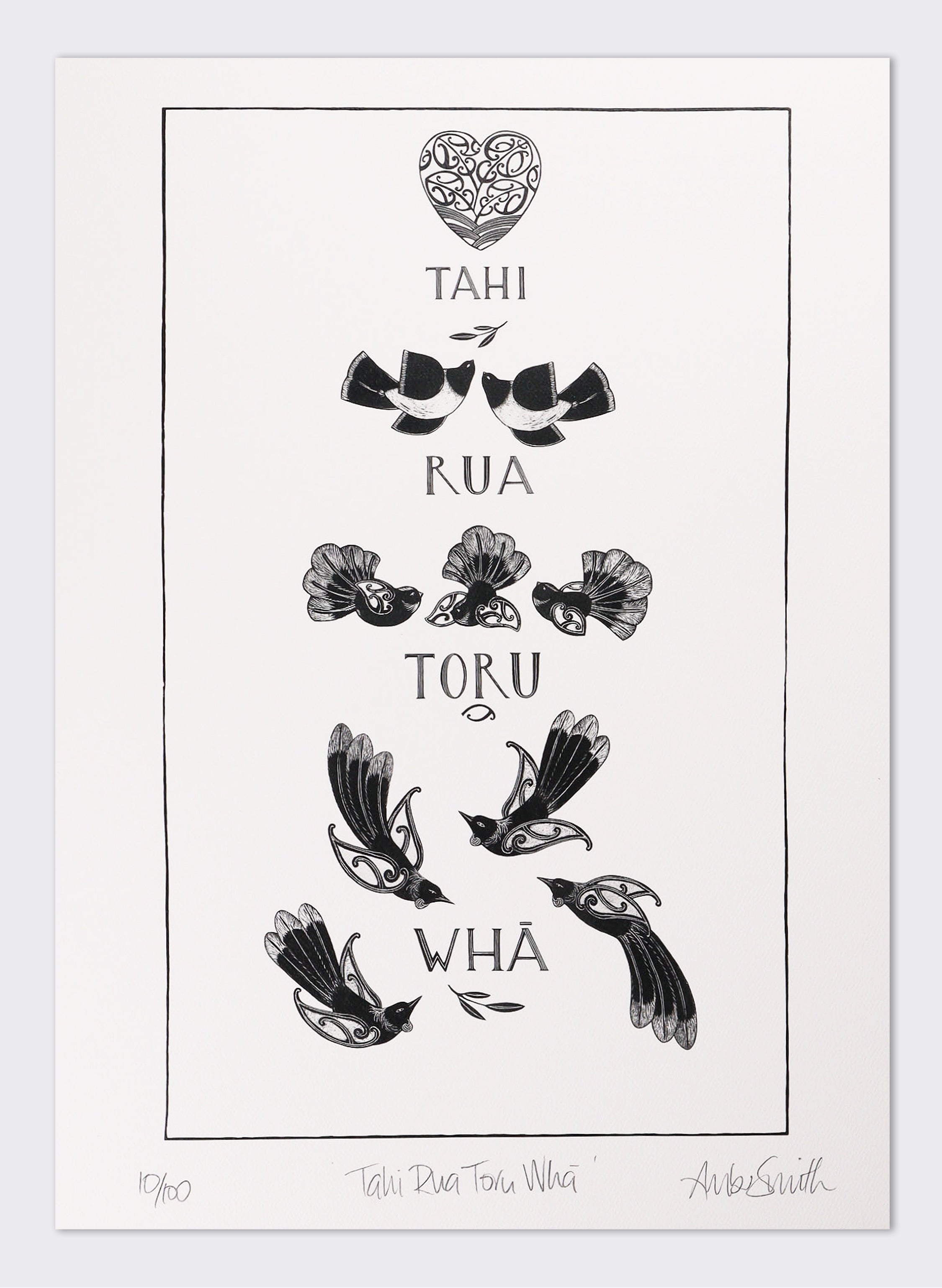 Tahi Rua Toru Whā - Giclée Print