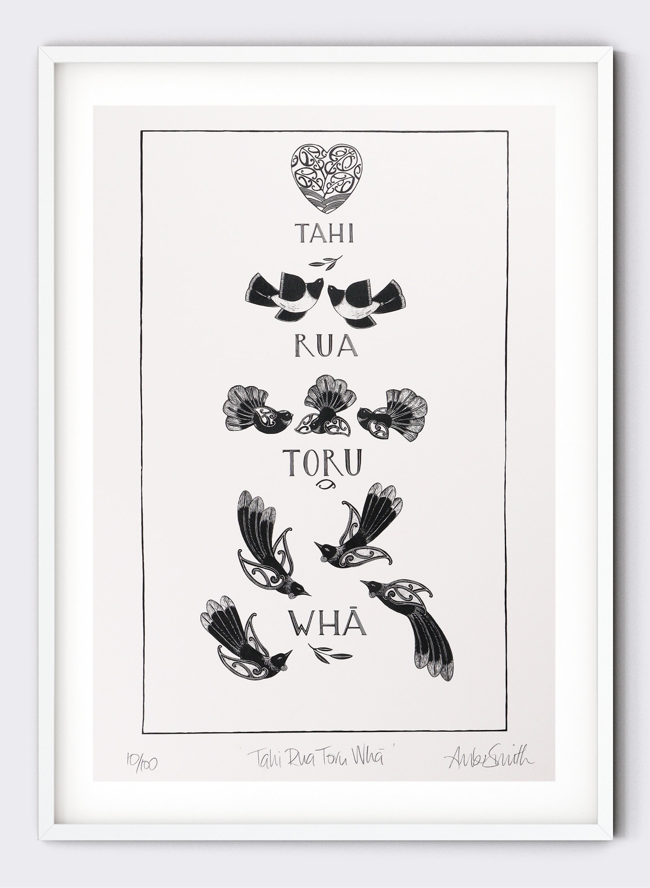 Tahi Rua Toru Whā - Giclée Print