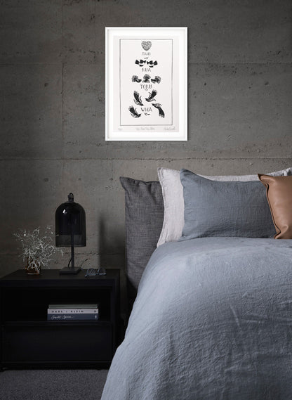 Tahi Rua Toru Whā - Giclée Print