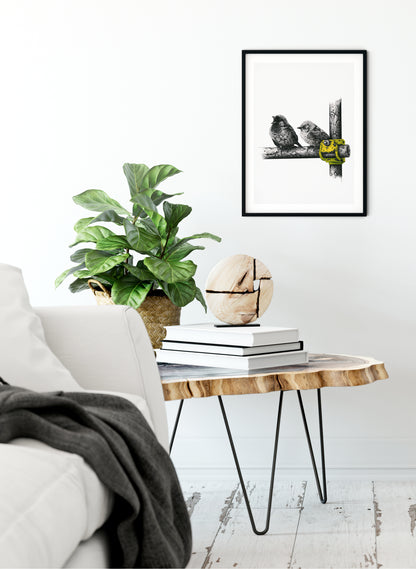 Sparrows - &quot;Seriously!?!&quot; - Giclée Print