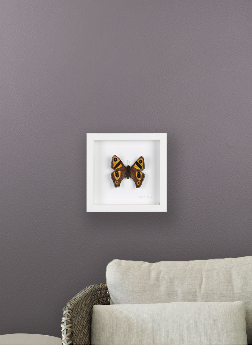 Forest Ringlet Butterfly Sculptural Embroidery