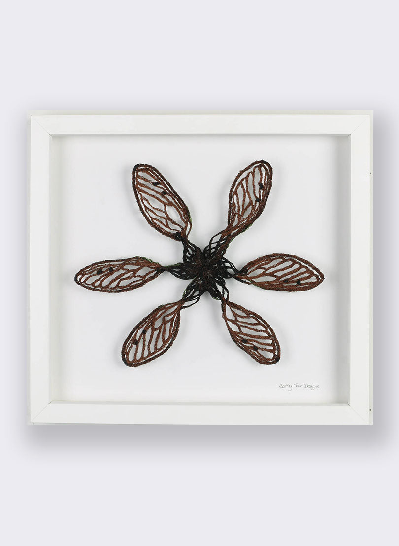 Flight of the Cicada Sculptural Embroidery