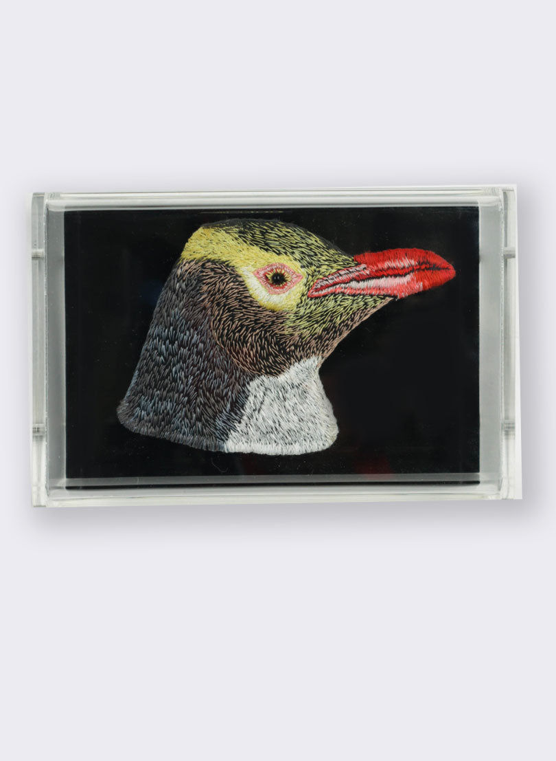 Yellow Eyed Penguin 3D Embroidery