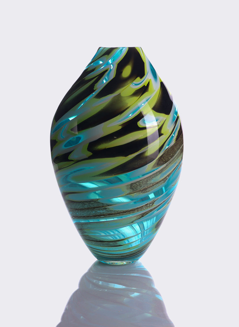 Mutilated rainbow-hued Graal Vase