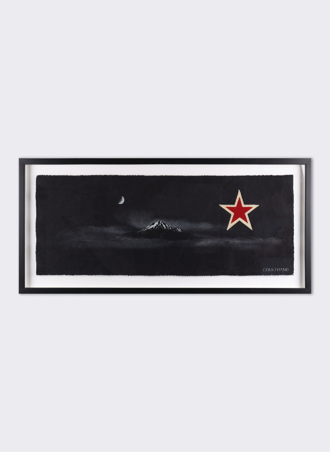 Taranaki - Black Flag - Framed