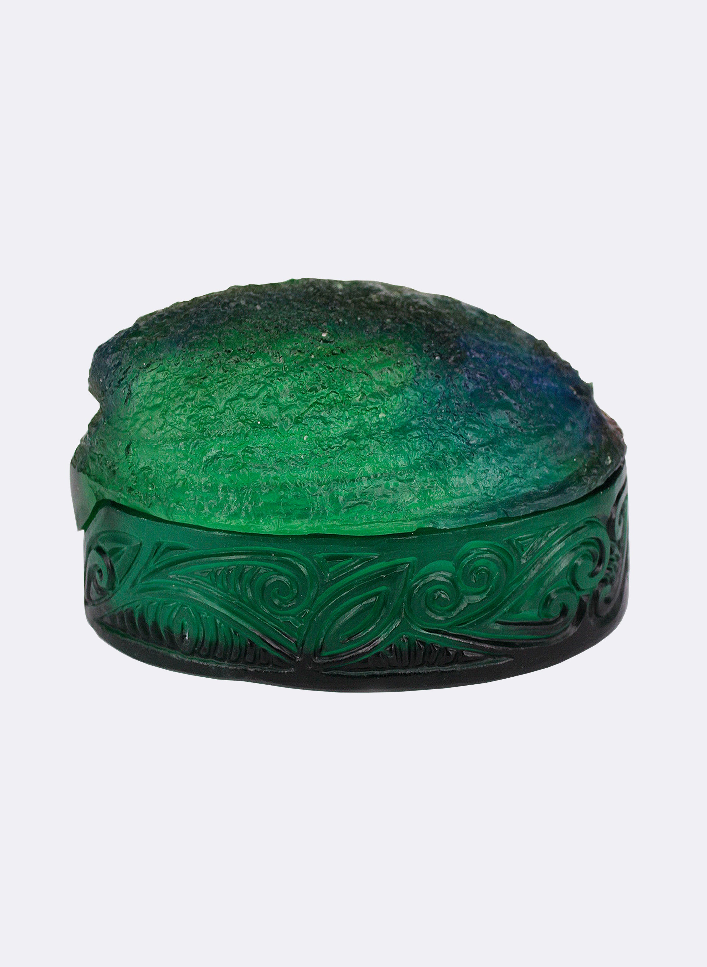 Paua Shell Box - Dark Green