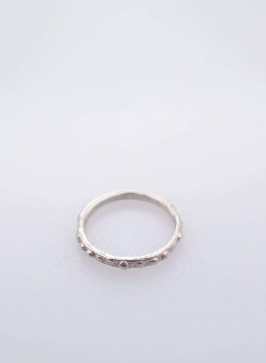 Fluid Stacking Ring + silver