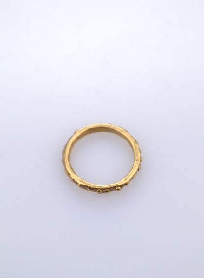 Fluid Stacking Ring + 18ct gold