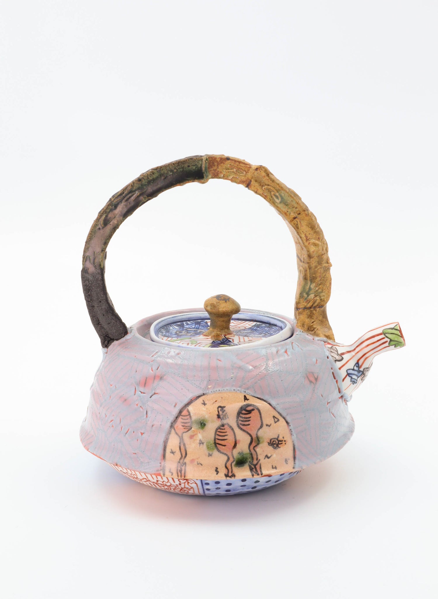 Iro - Shino Blue Teapot