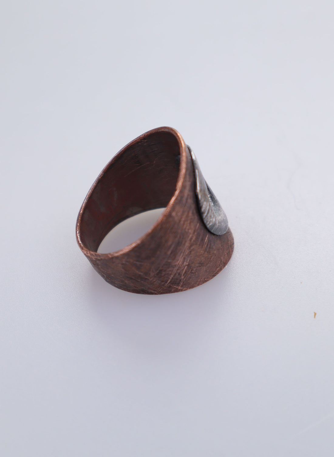 Copper/Silver Rivet Ring - Large