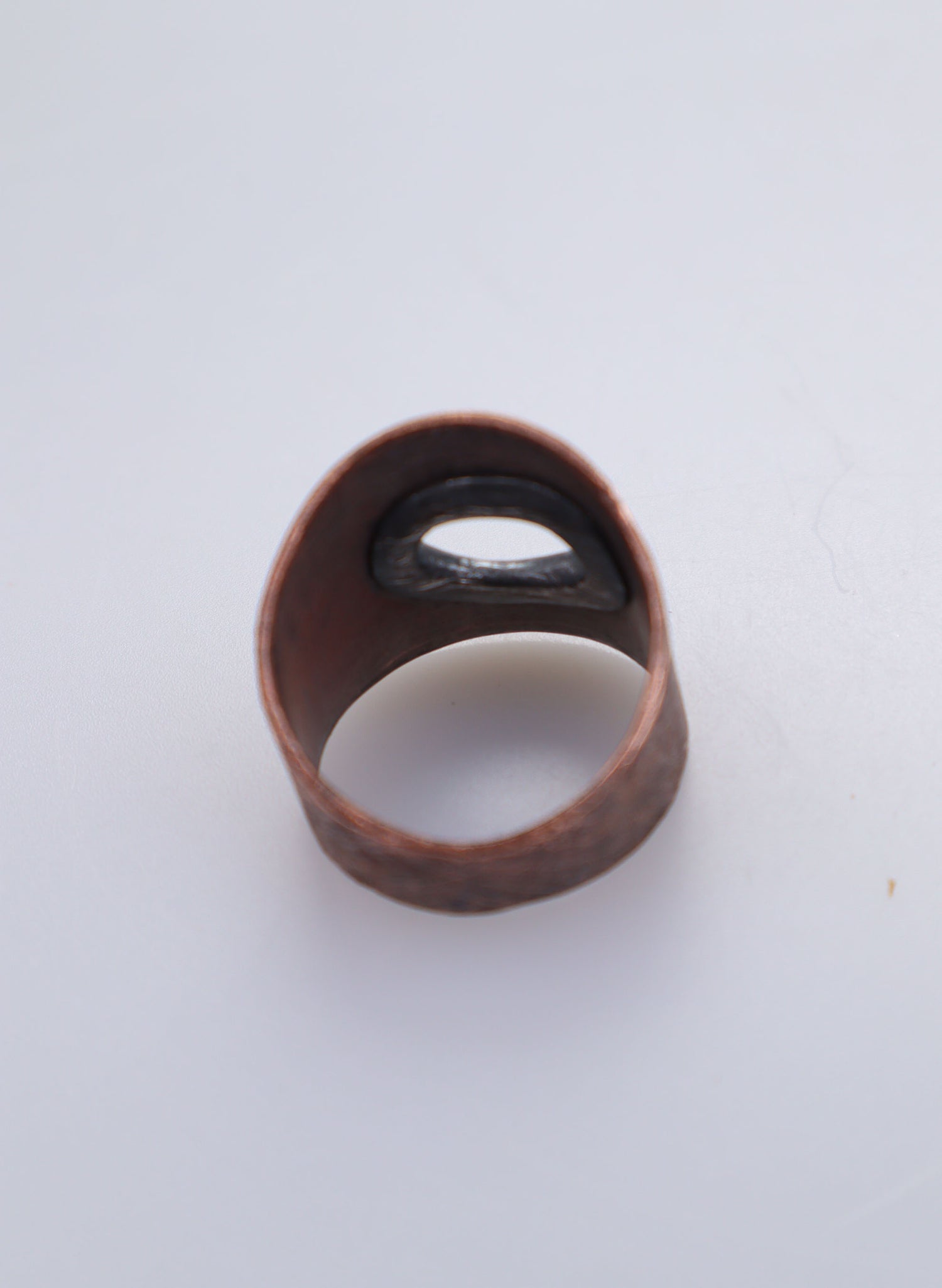 Copper/Silver Rivet Ring - Large