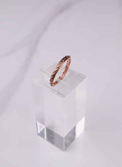 Fluid Stacking Ring + 9ct Rose Gold