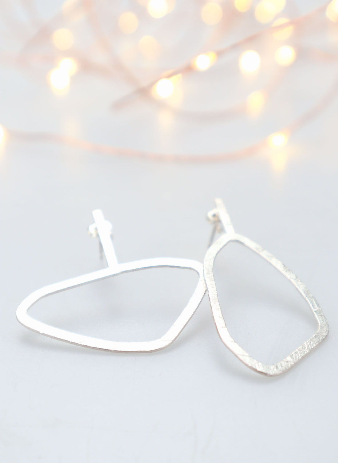Asymetric Pebble Earring - Large