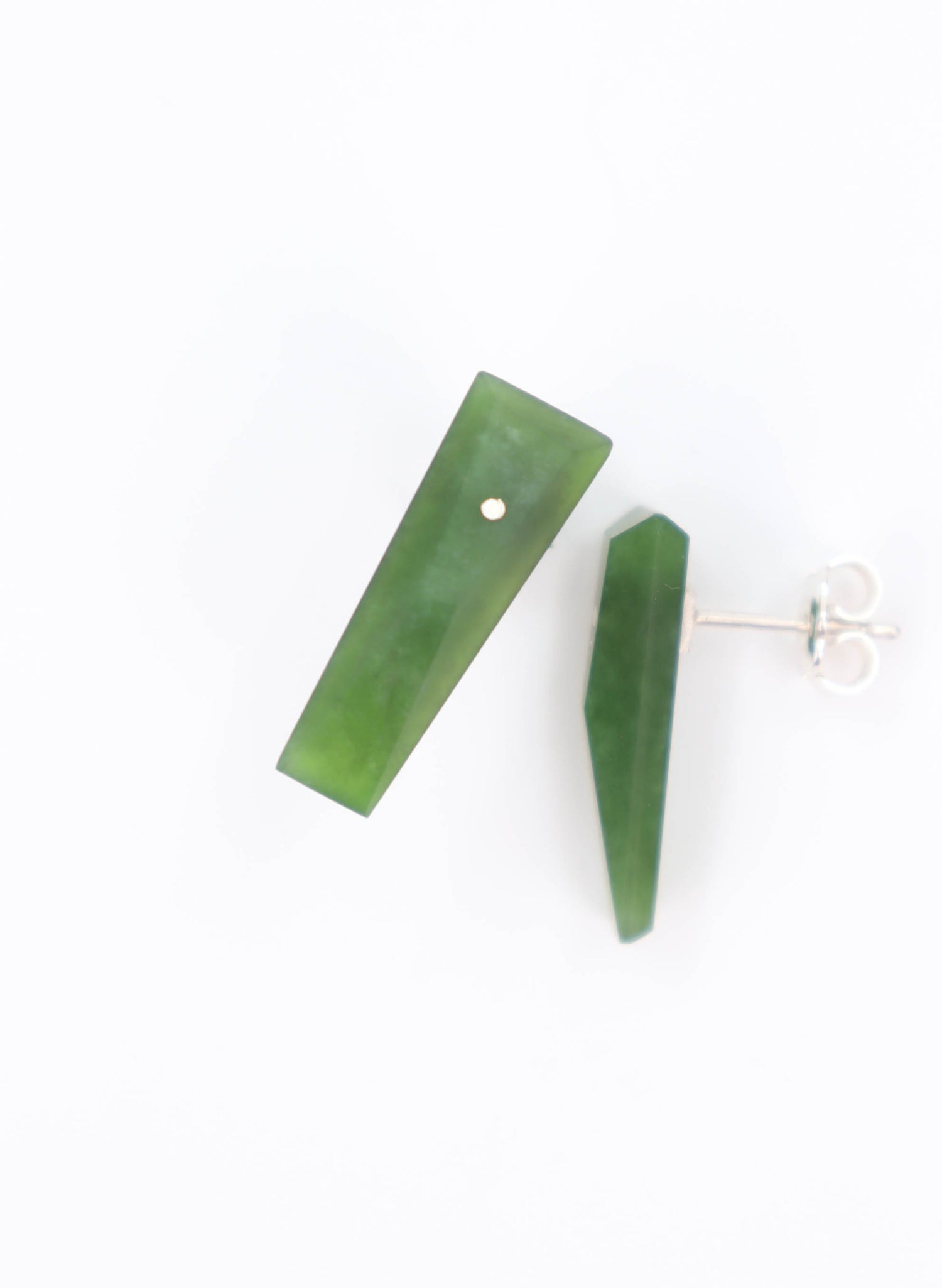 Pounamu Drop Stud Earrings