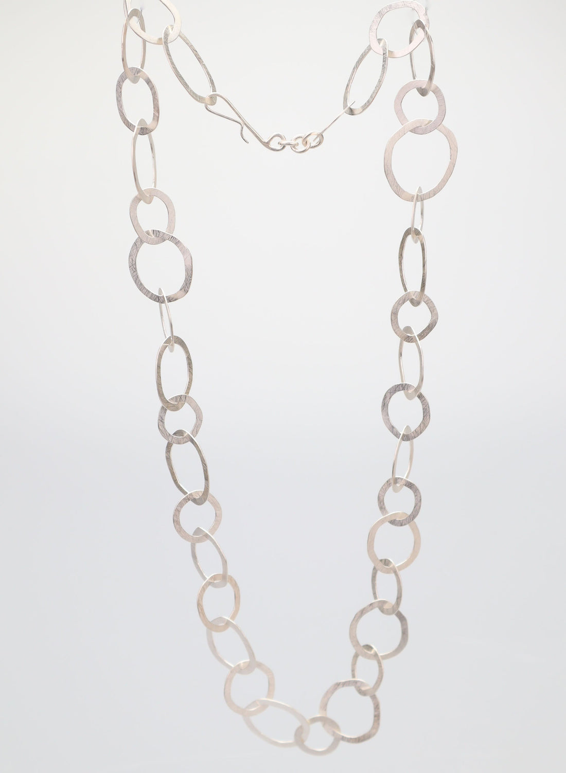 Round Link Small Necklace - Sterling Silver