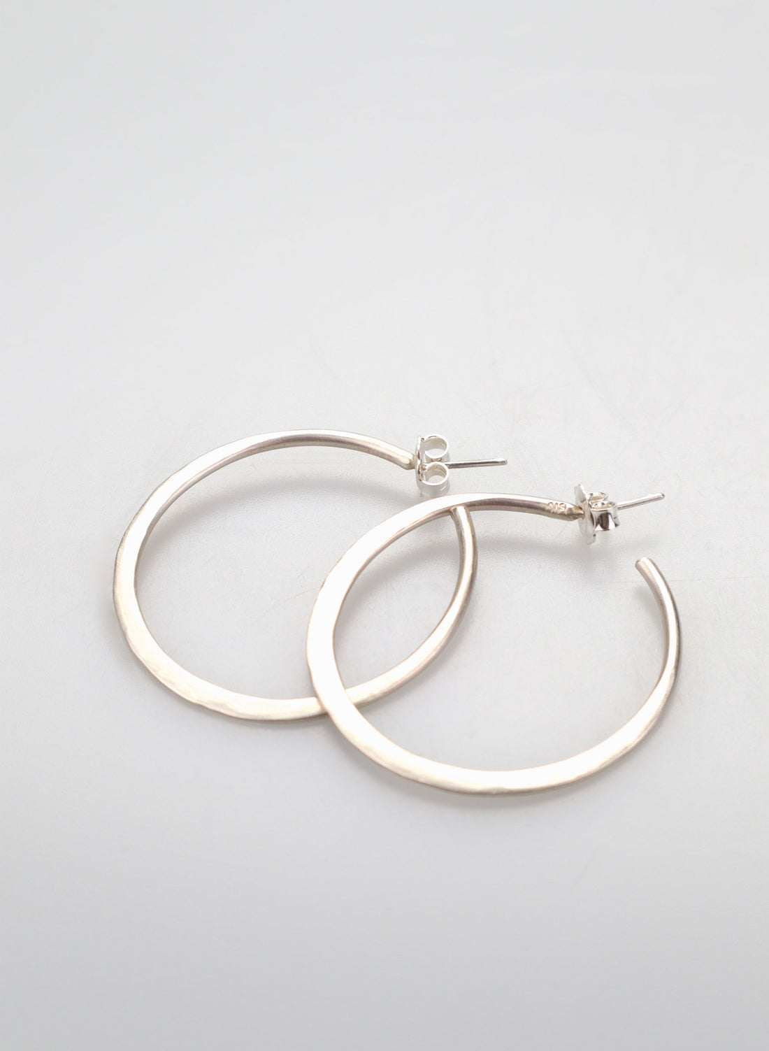 Lunar Hoops Stud Earrings - Large