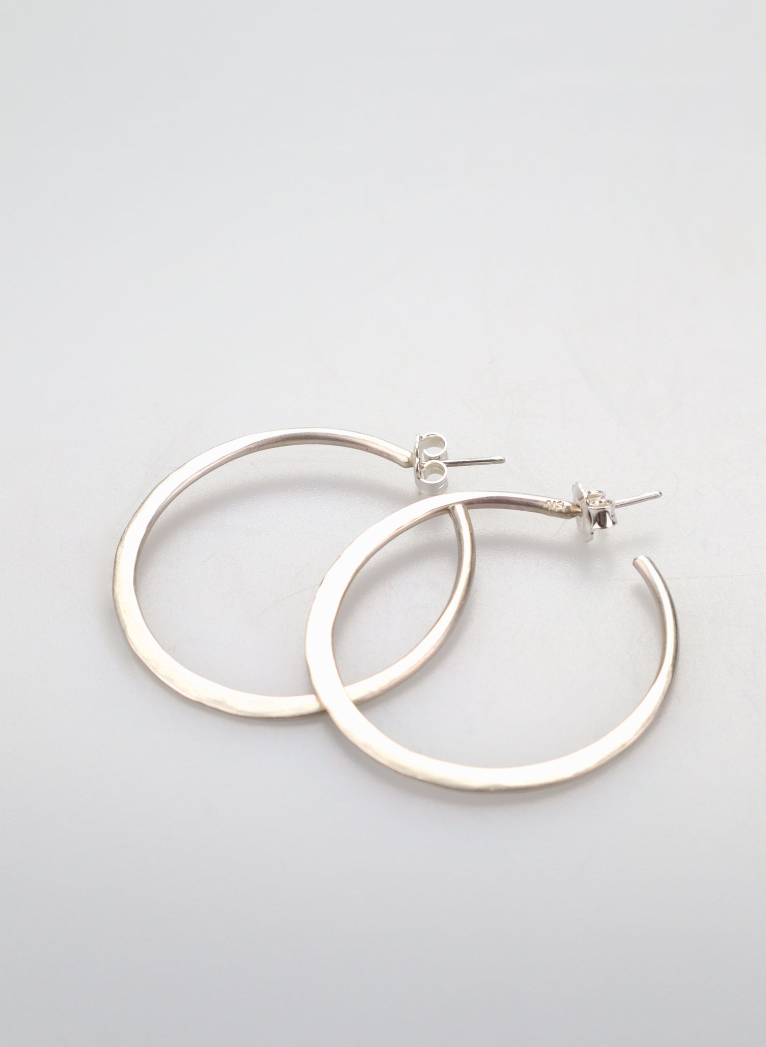 Lunar Hoops Stud Earrings - Large
