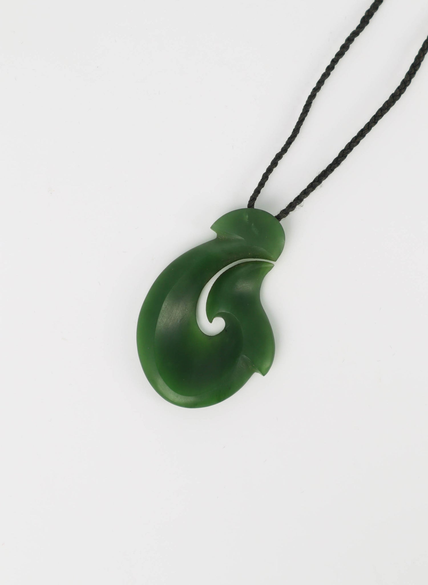 Hei Matau Greenstone Pendant