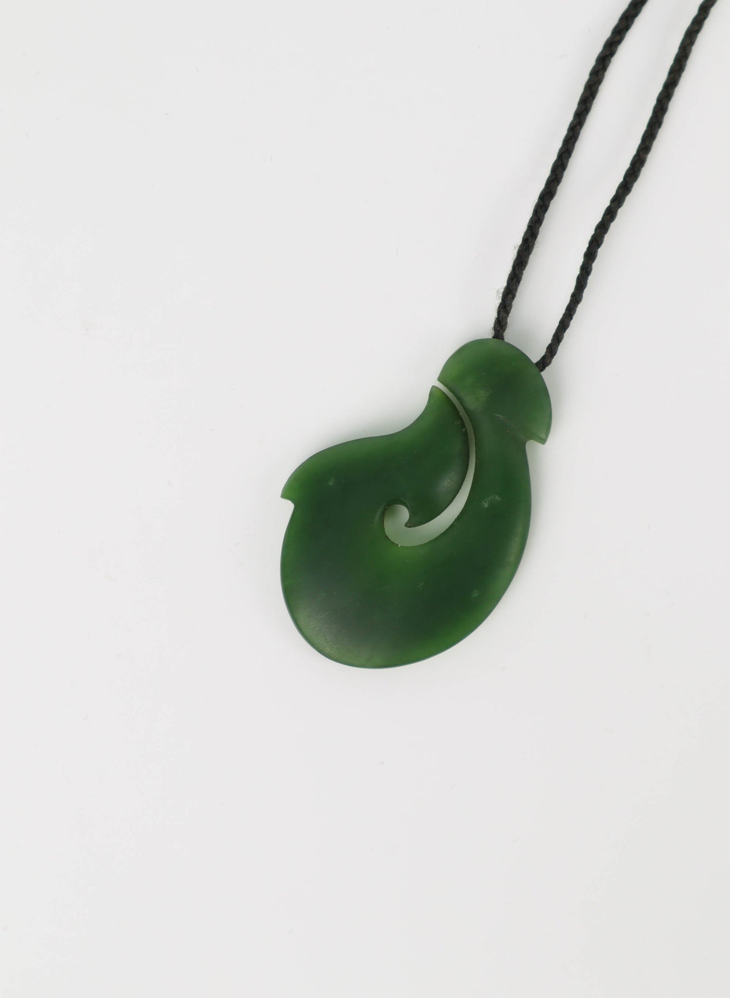 Hei Matau Greenstone Pendant