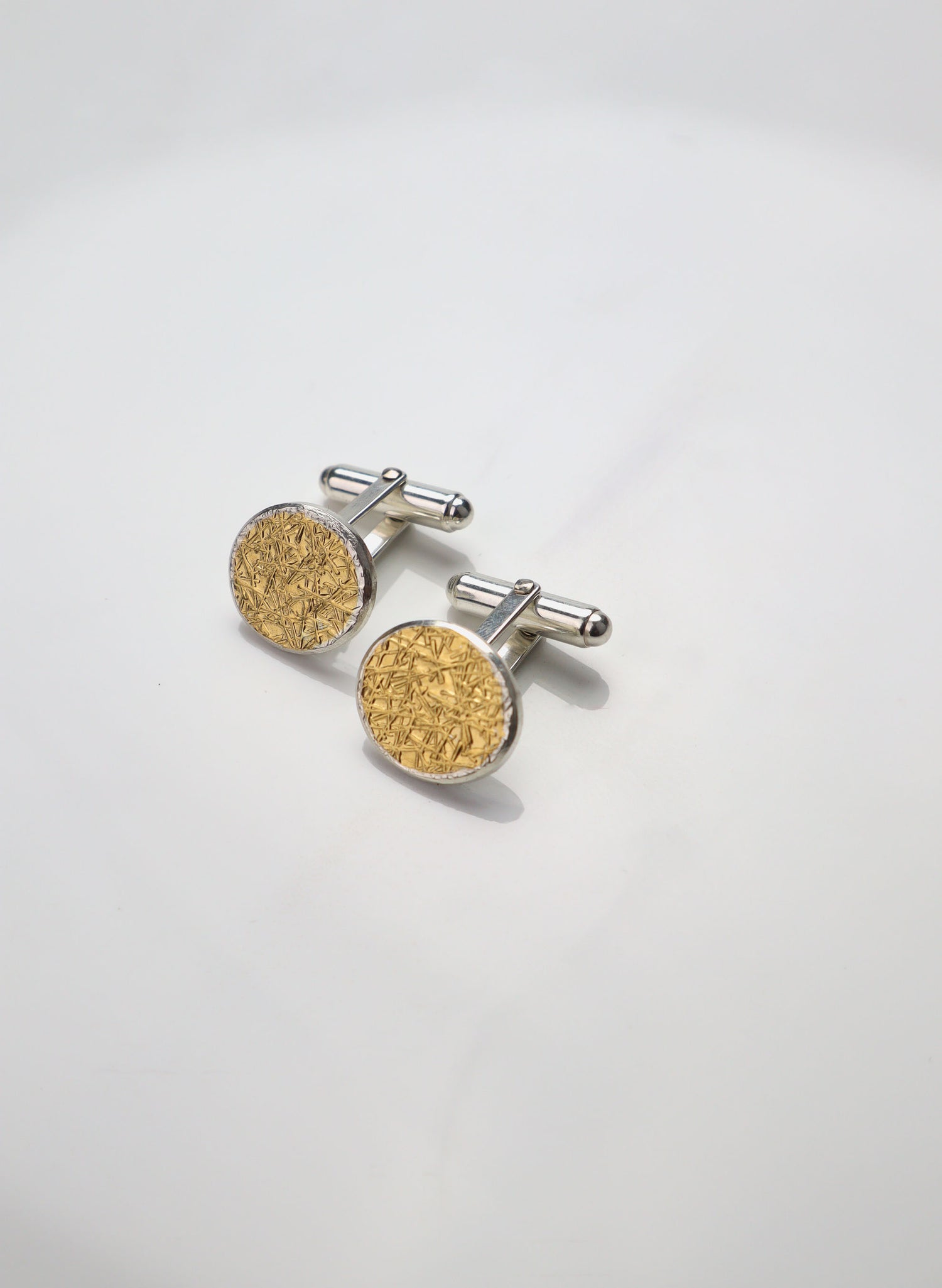 Round Texture Cufflinks