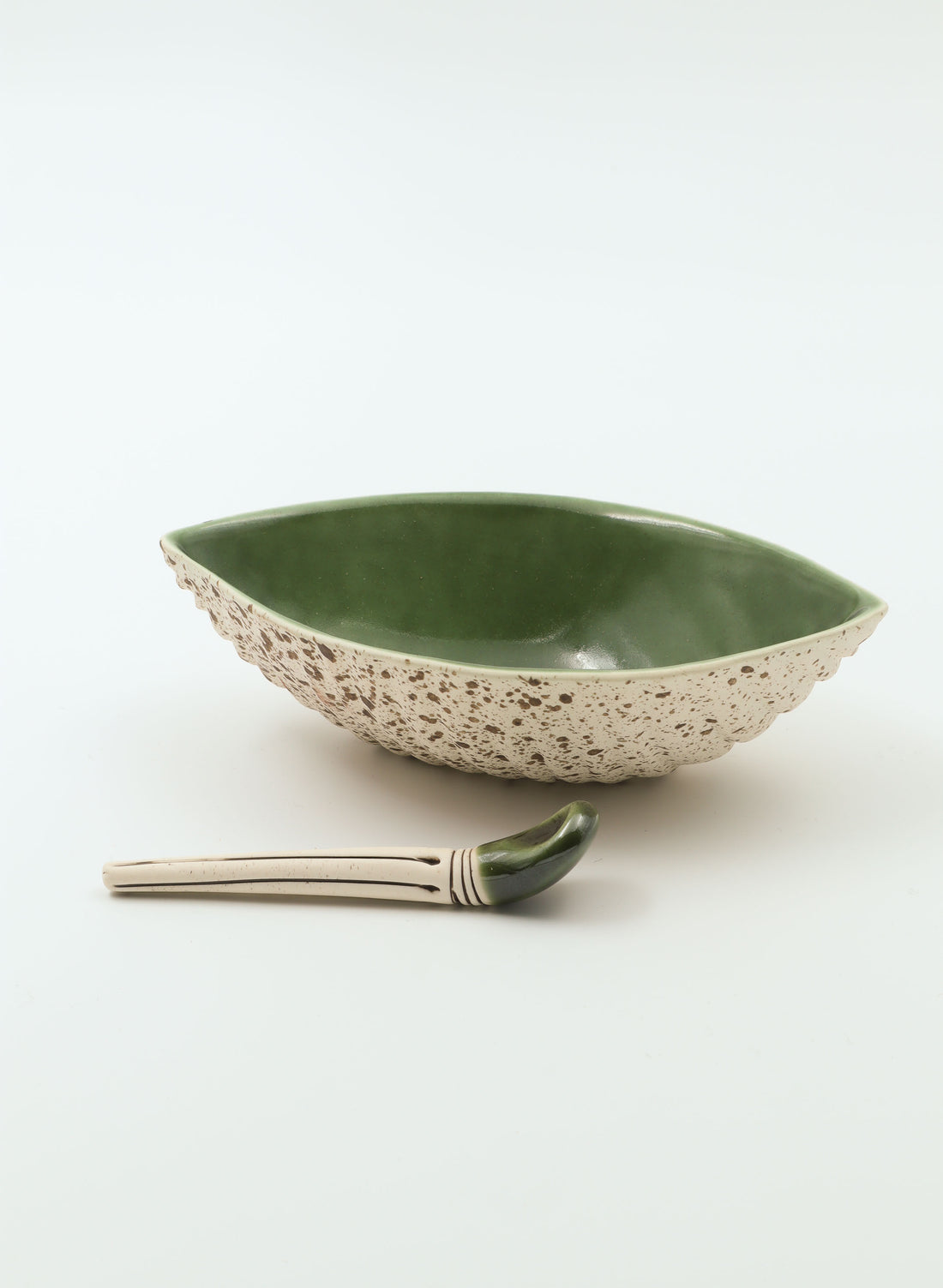 Small Pod Bowl &amp; Spoon - Green