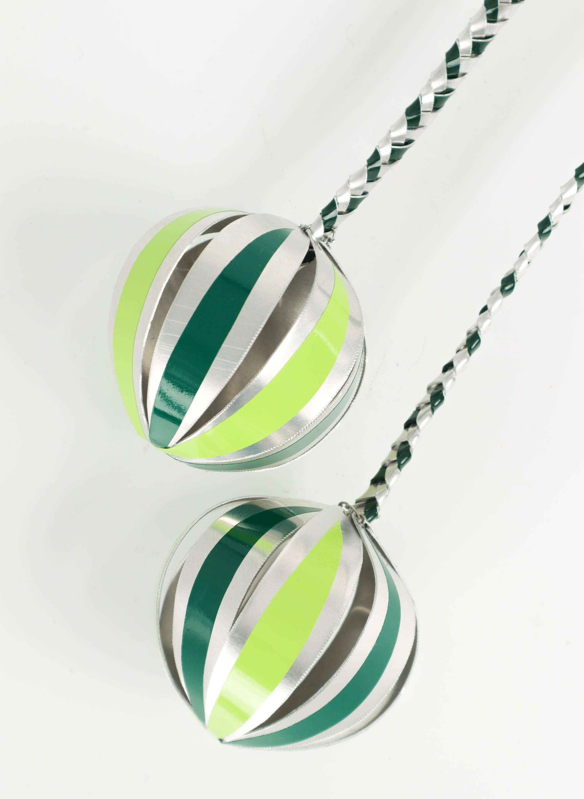 Aluminium &amp; Green Poi