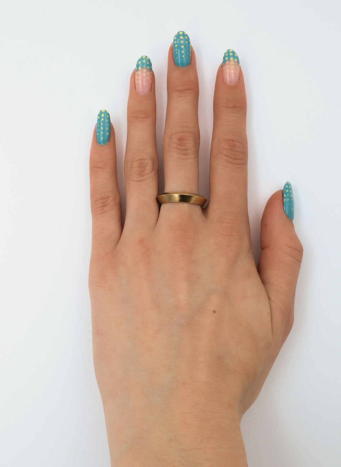 Edge Stacker Ring - Sterling Silver &amp; Gold Plated