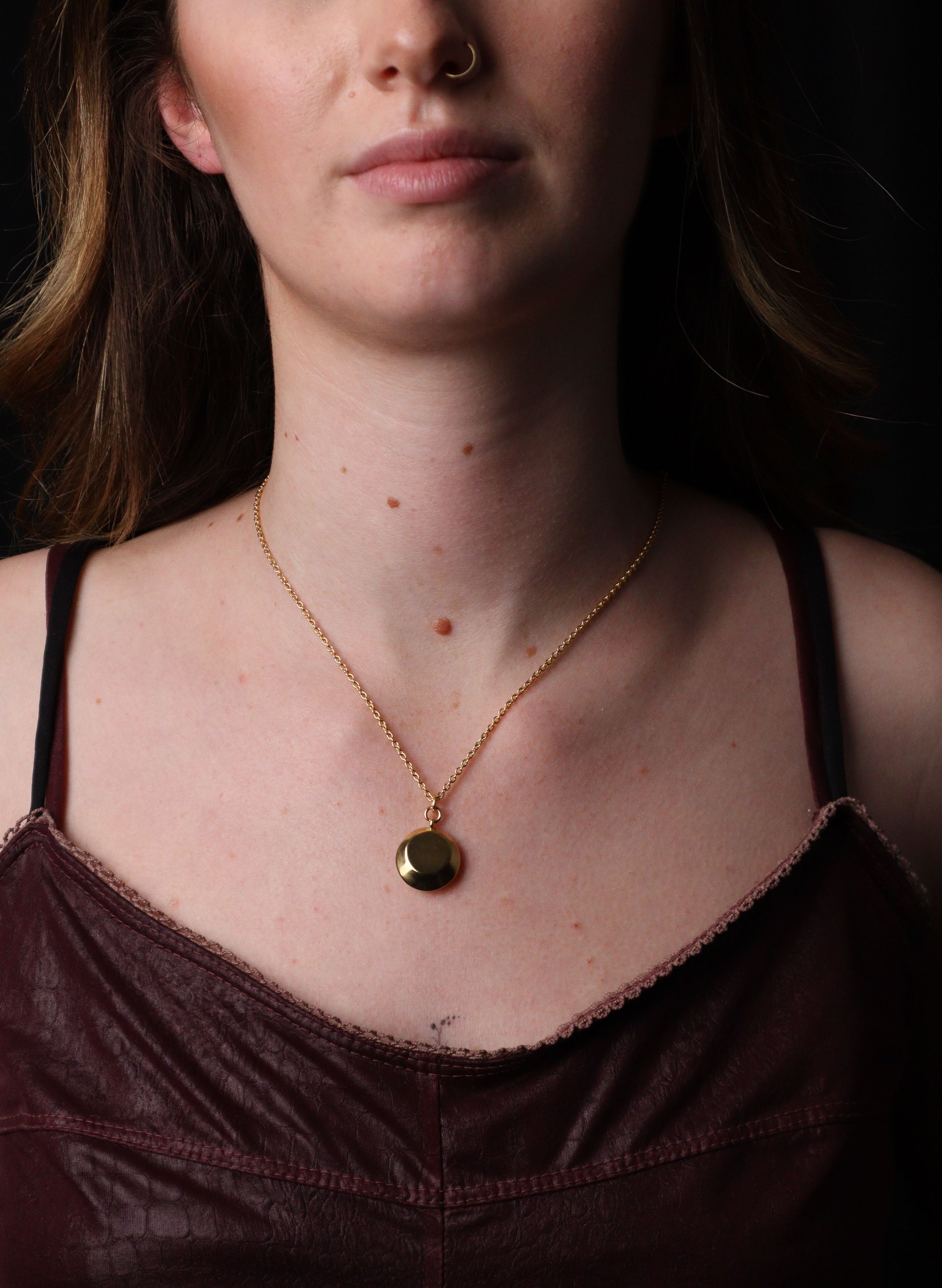 Profile Necklace - Sterling Silver &amp; Gold Plated