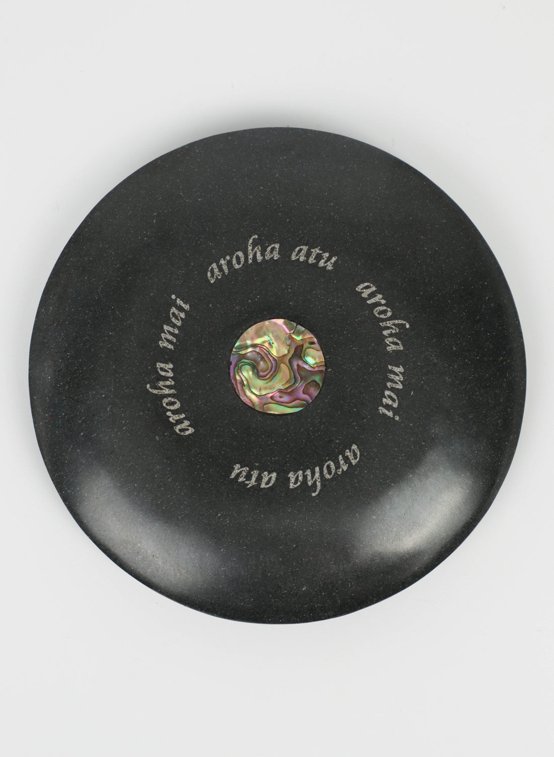 Large Aroha Mai Aroha Atu Disc (Light engraving)