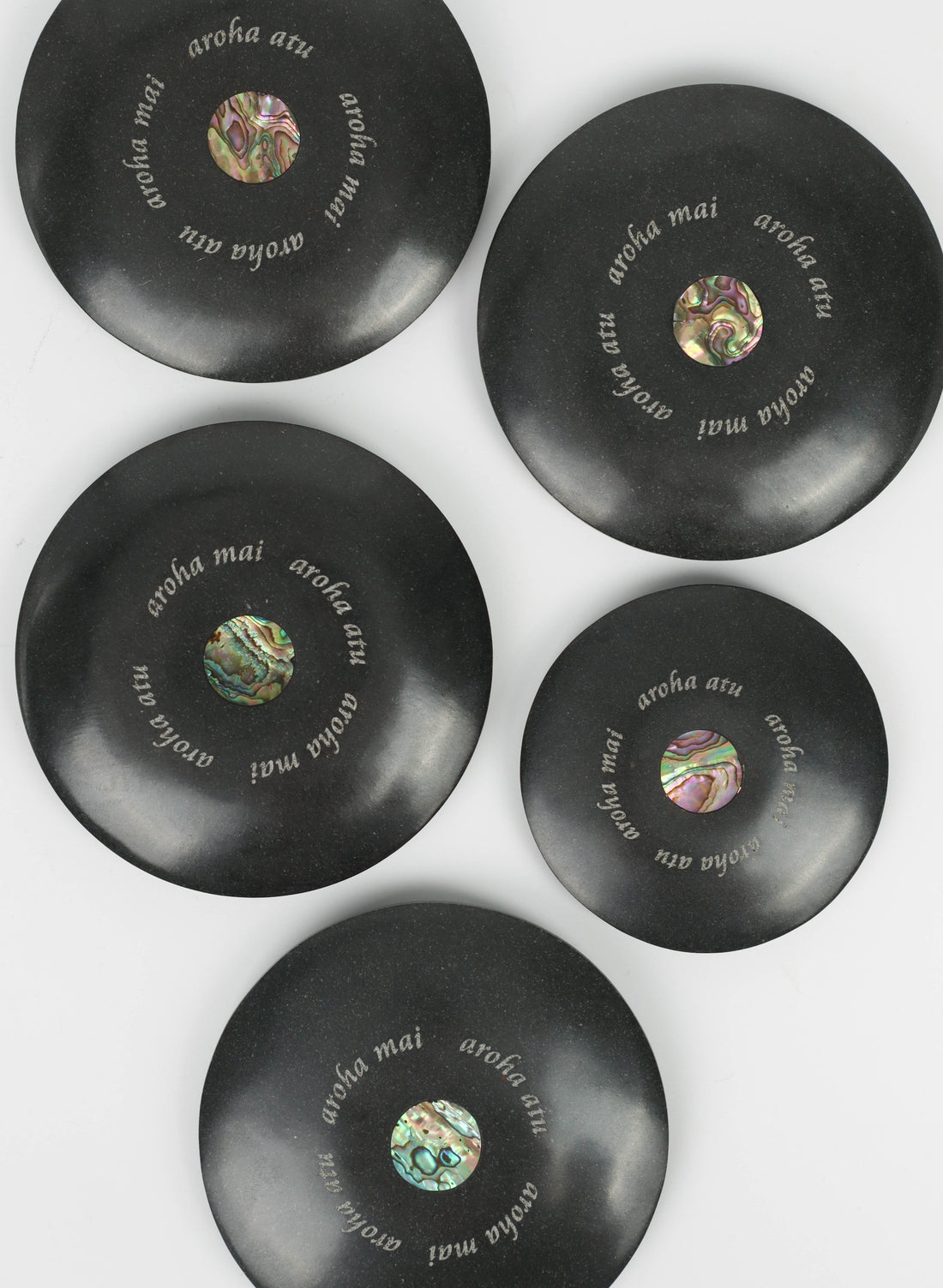 Large Aroha Mai Aroha Atu Disc (Light engraving)