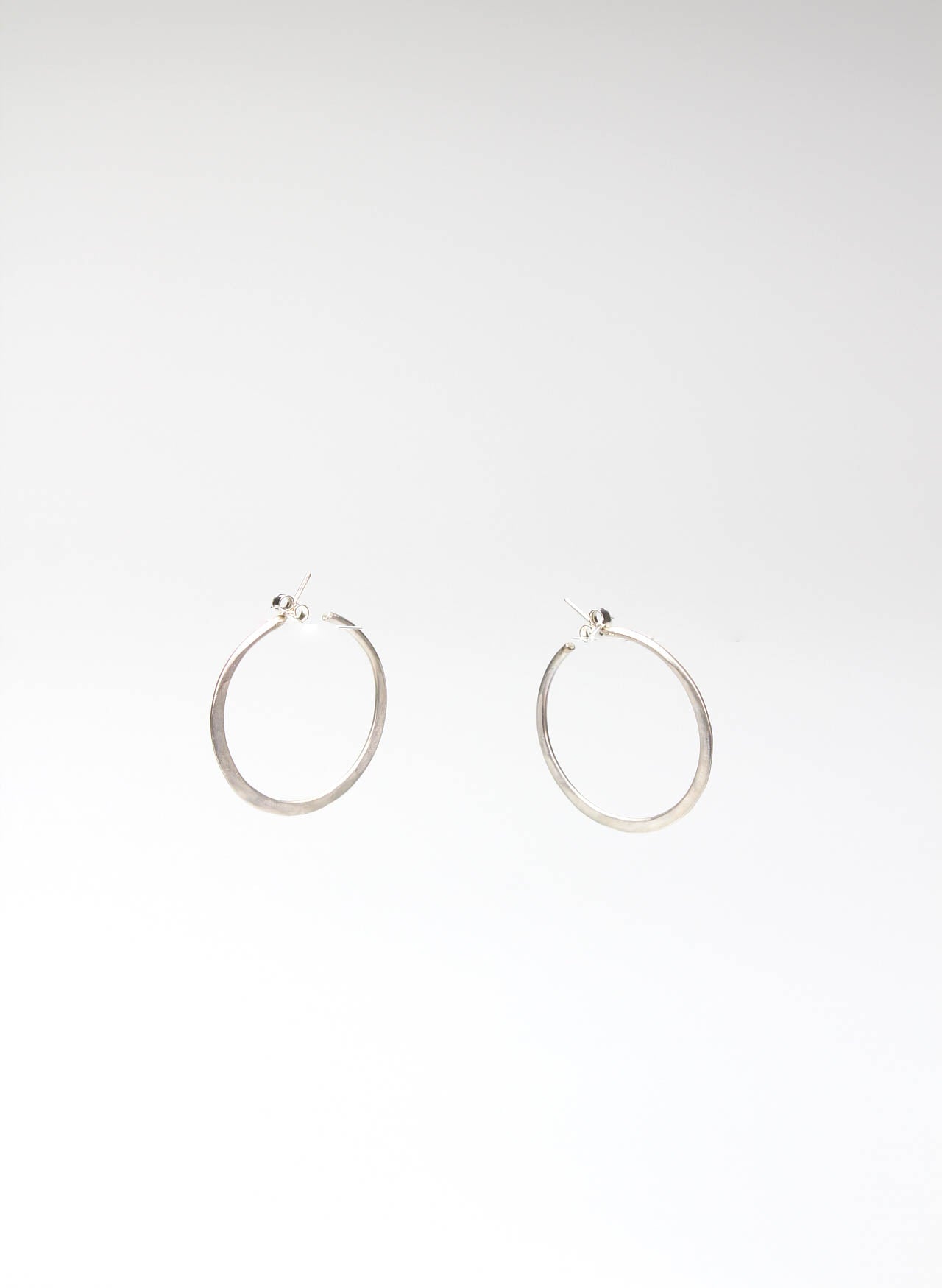 Lunar Hoops Stud Earrings - Large