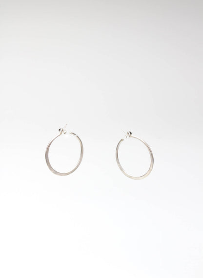 Lunar Hoops Stud Earrings - Large
