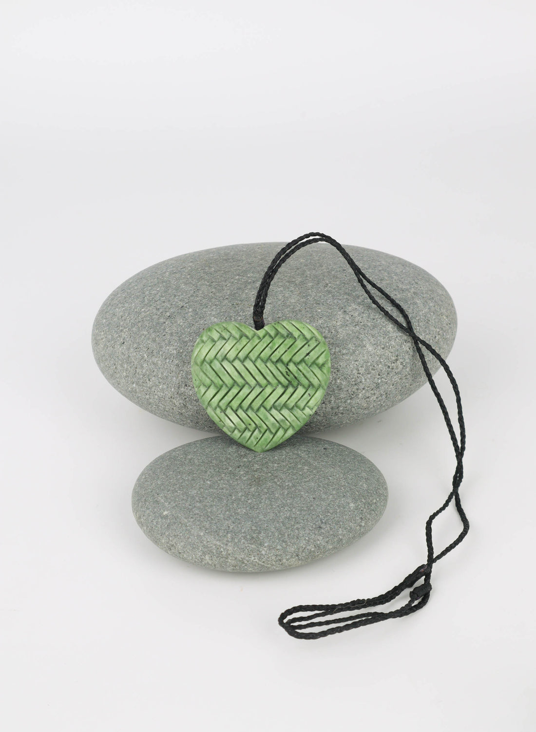 Pounamu Woven Heart Pendant
