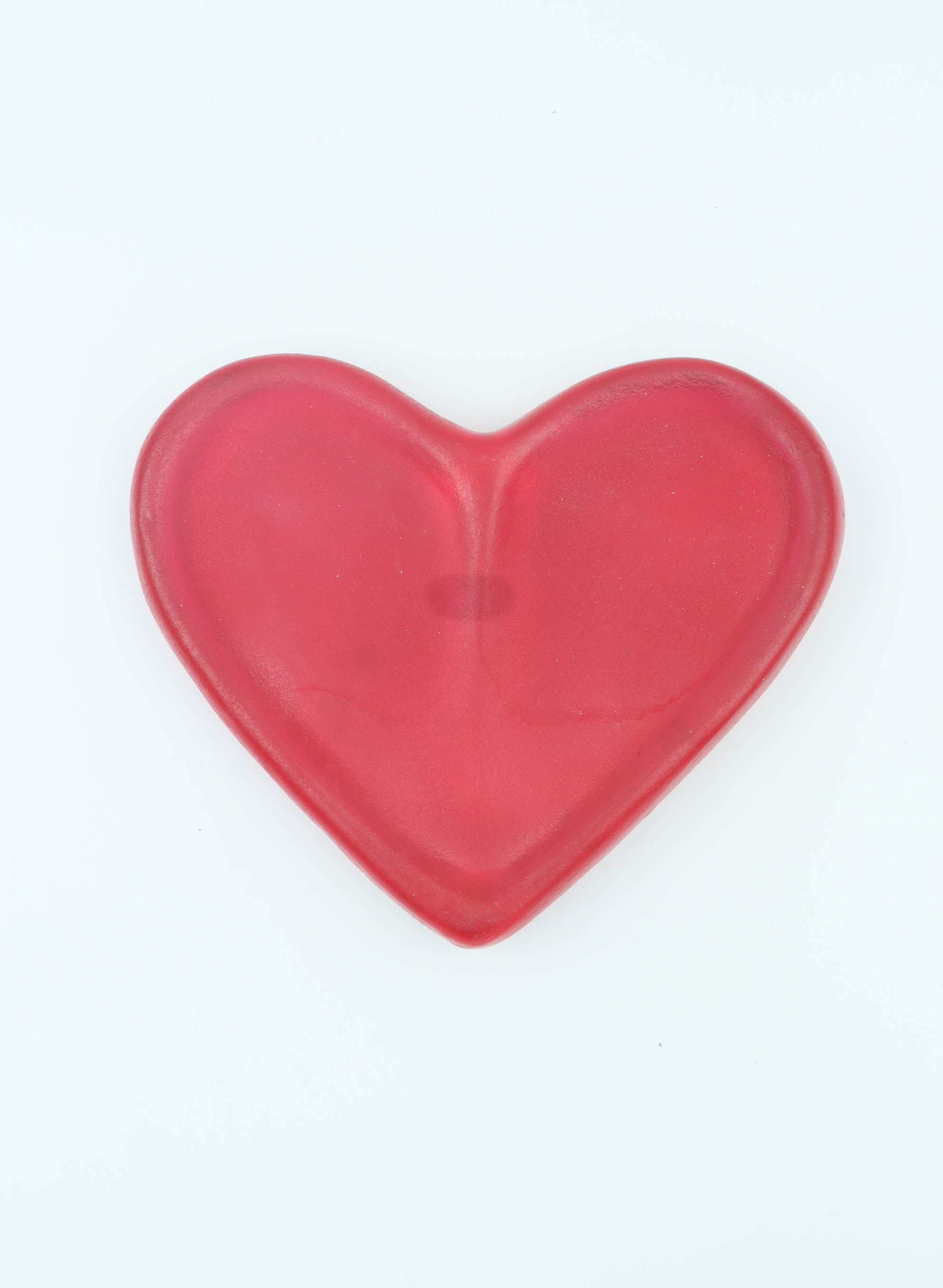 Jumbo Glo Heart - Gold Ruby