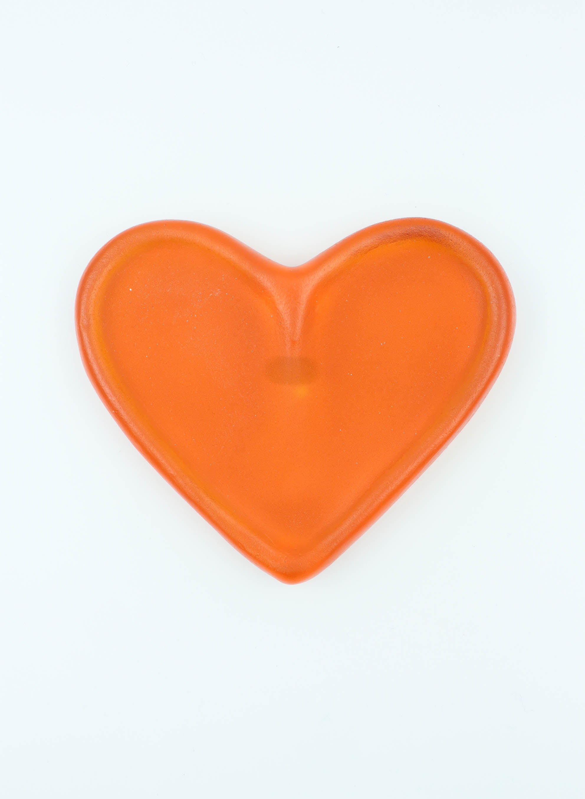 Jumbo Glo Heart - Orange