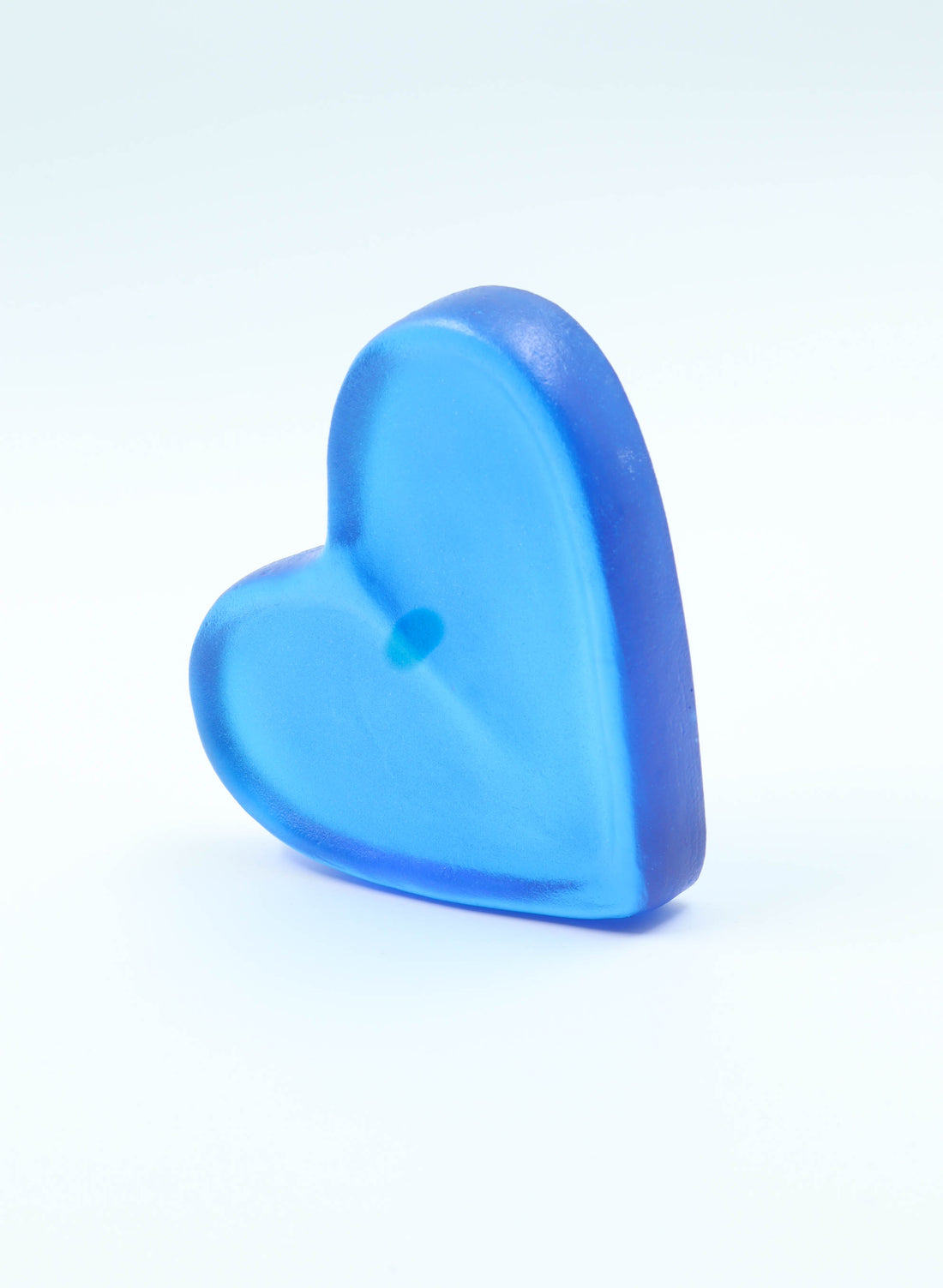 Jumbo Glo Heart - Aquamarine