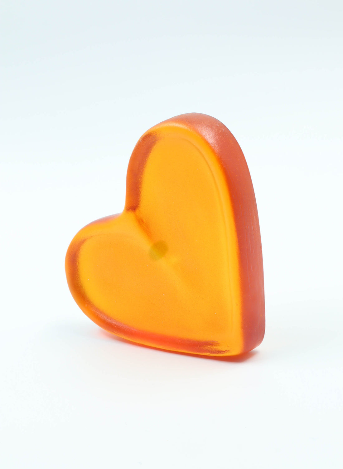 Jumbo Glo Heart - Orange