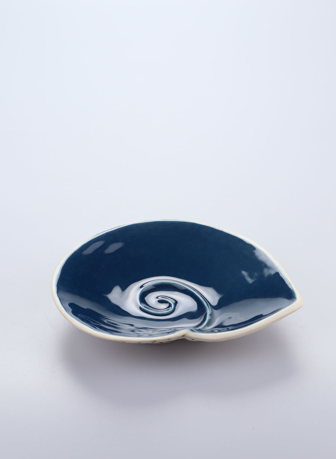 Small Nautilus Plate - Navy