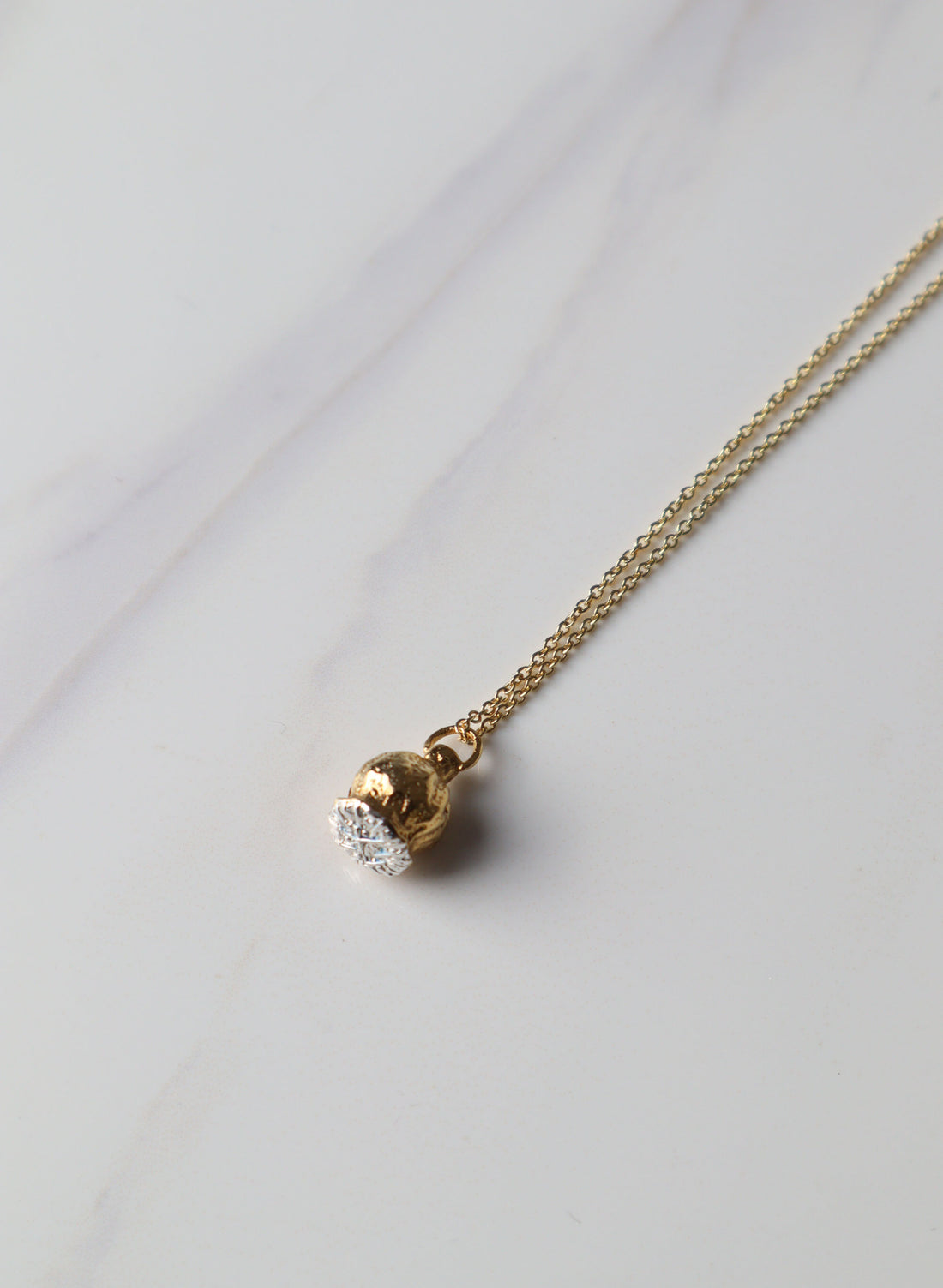 ANZAC Poppy Necklace - Gold Plate and Stirling Silver